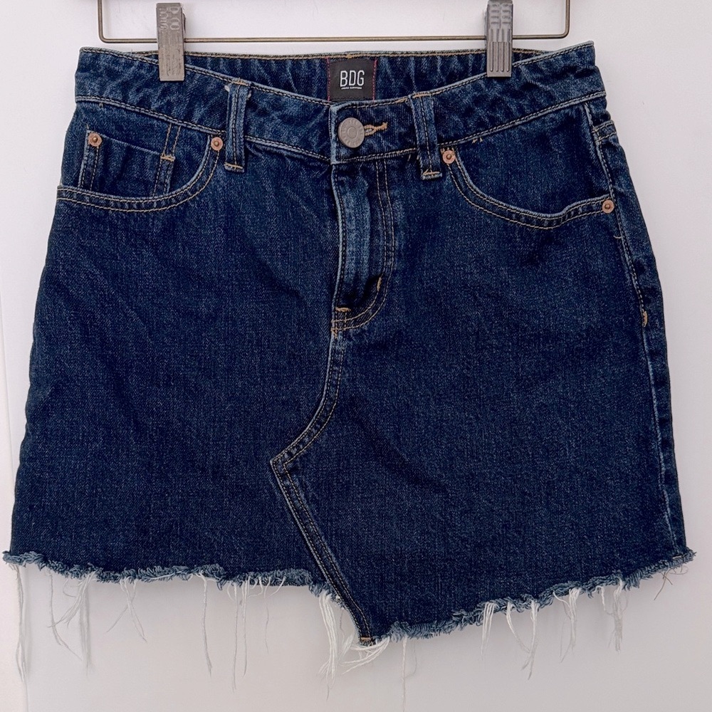 BDG Women's Asymmetrical Denim Mini Skirt size S
